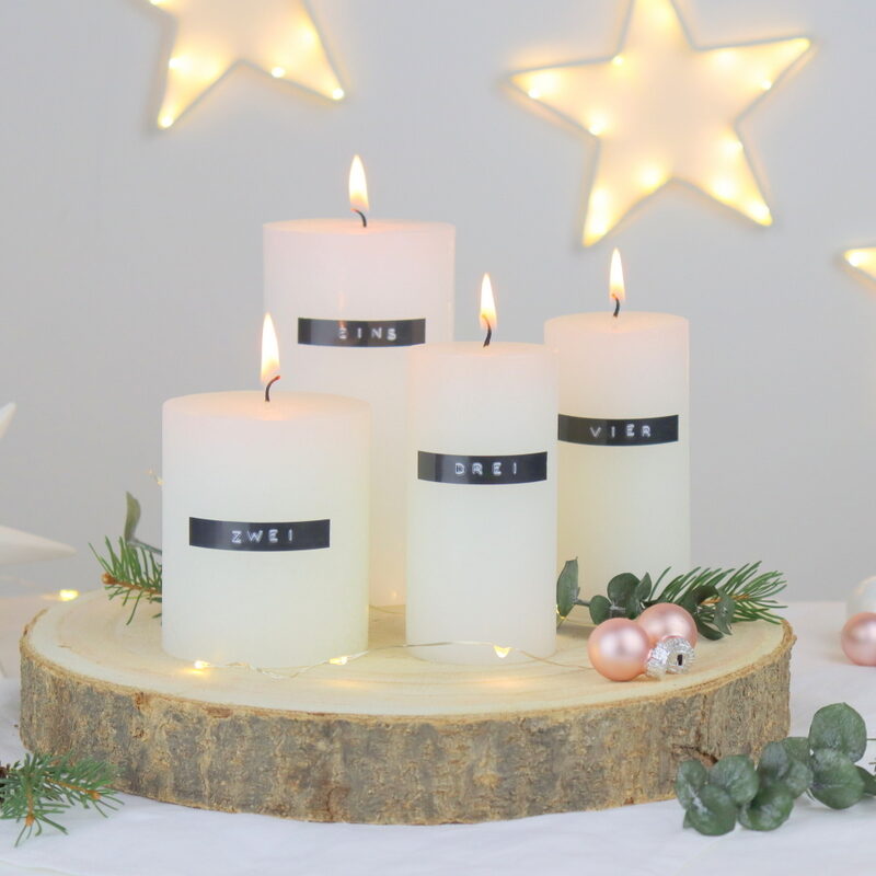DIY - selbstgemachter minimalistischer Adventskranz