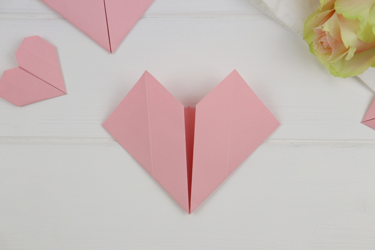 DIY - Origami Herz aus Papier einfach selber machen / falten