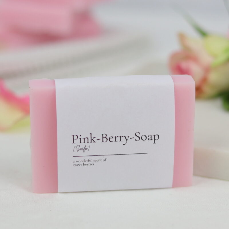 Selbstgemachte Seife (Pink-Berry-Soap)