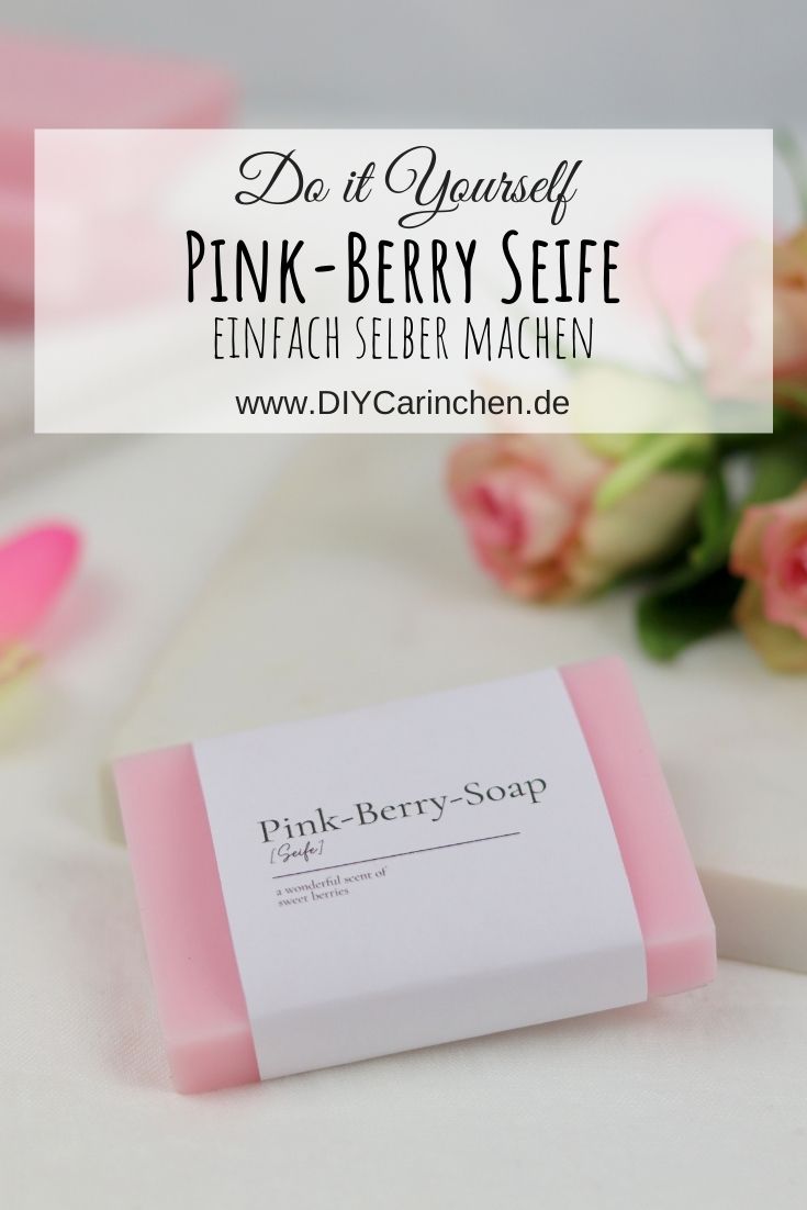Selbstgemachte Seife (Pink-Berry-Soap)