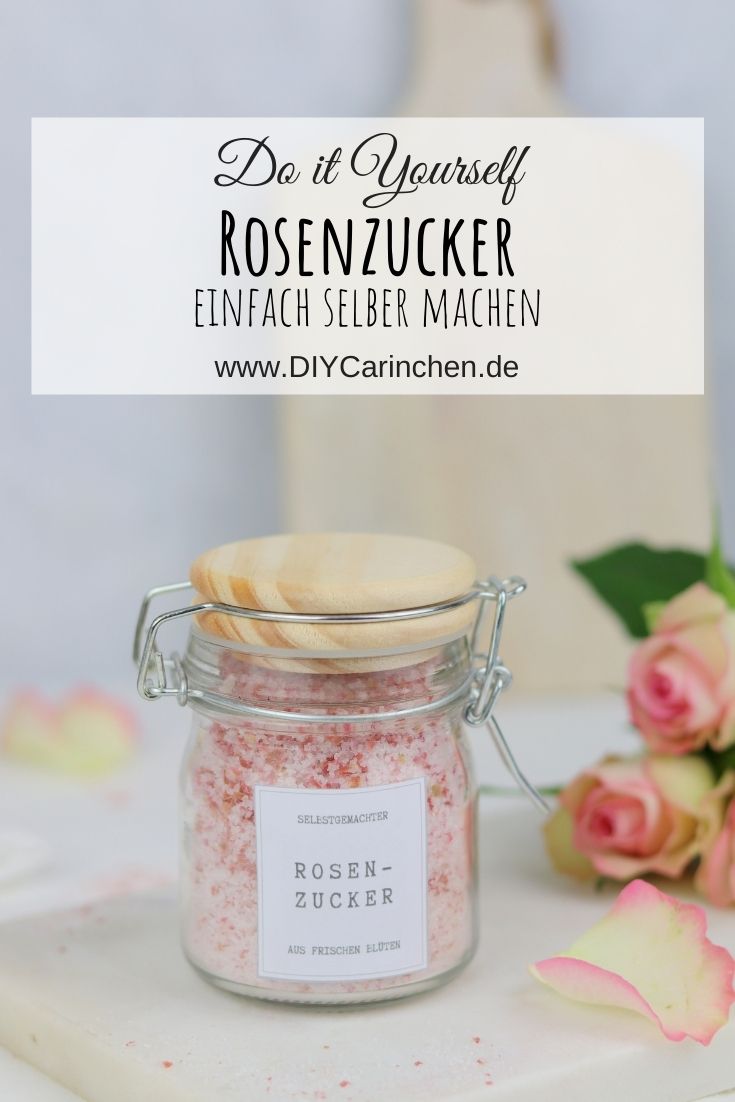 Rezept - selbstgemachter Rosenzucker