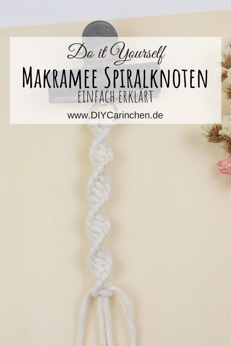 DIY Anleitung Makramee Spiralknoten / Wellenknoten einfach erklärt