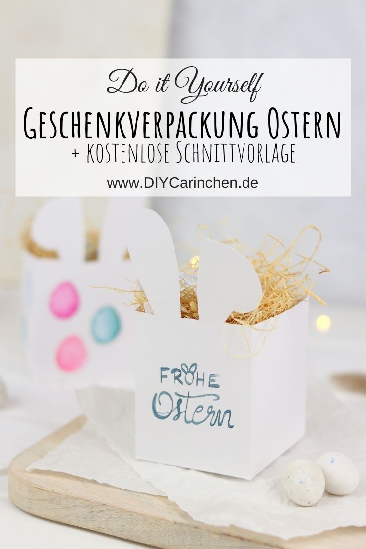 selbstgemachte Geschenkverpackung zu Ostern + kostenloses Schnittmuster