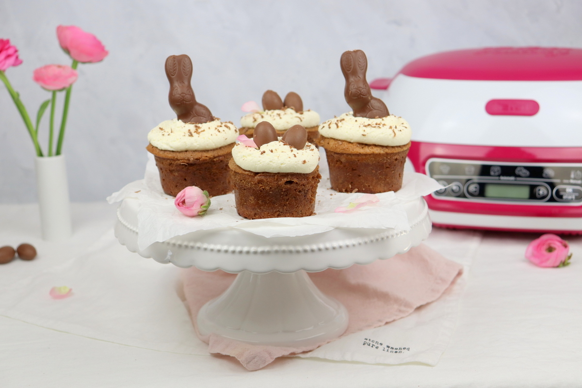 saftige Schoko-Himbeer-Cupcakes mit Sahne-Mascarpone