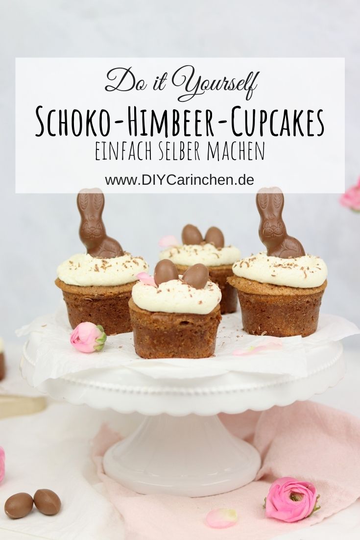 saftige Schoko-Himbeer-Cupcakes mit Sahne-Mascarpone