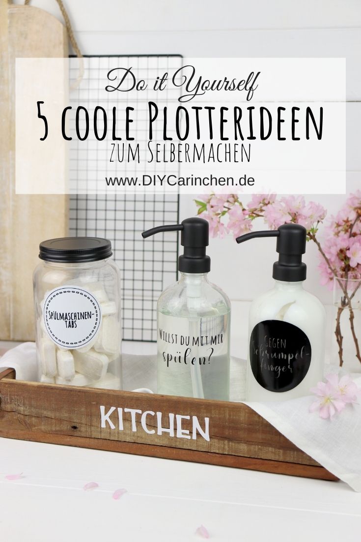 DIY Anleitung 5 Plotterideen + Plotterdateien für mehr Ordnung in der Küche