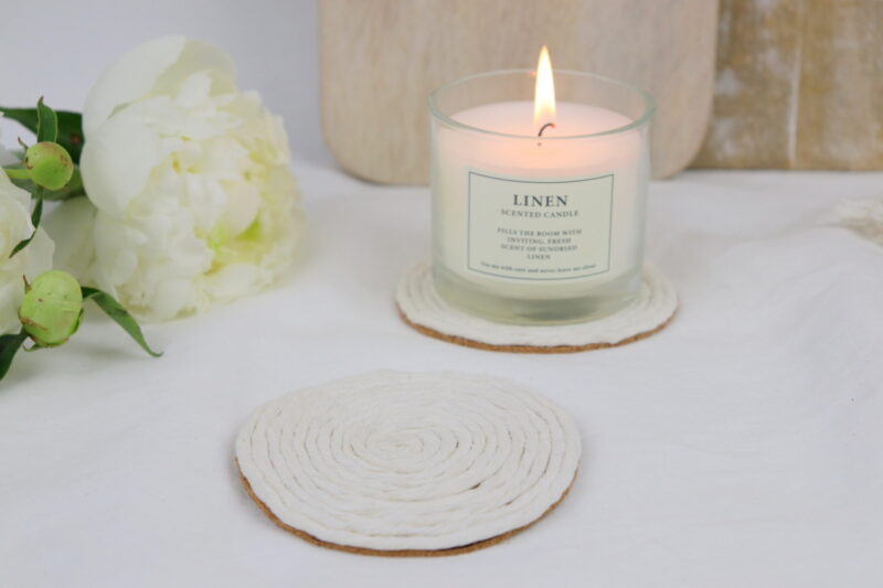 DIY - selbstgemachte Boho Untersetzer mit Makramee Garn