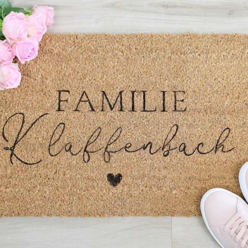 DIY IKEA Hack mit der TRAMPA Fußmatte selbst bemalt und gestaltet