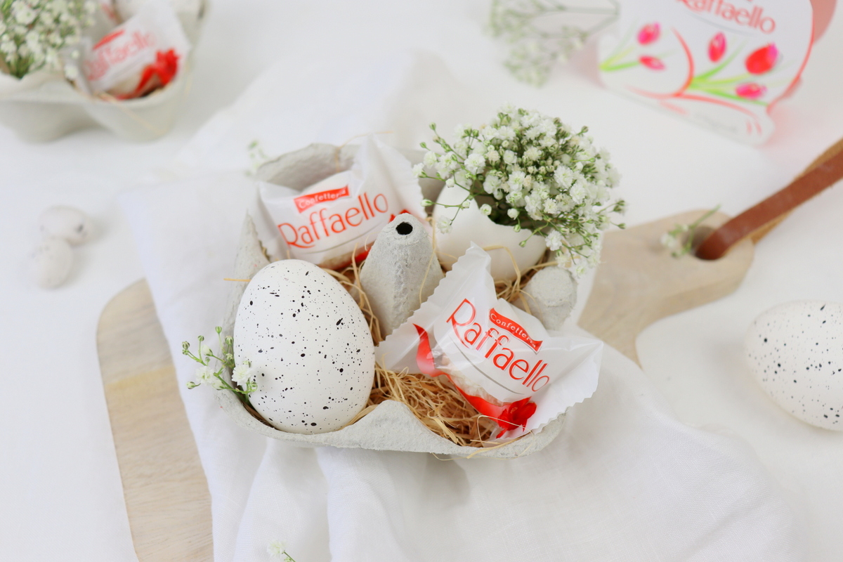 DIY Anleitung - 2 süße Bastelideen zu Ostern, Drahthase und Upcycling Geschenkverpackung aus einem Eierkarton