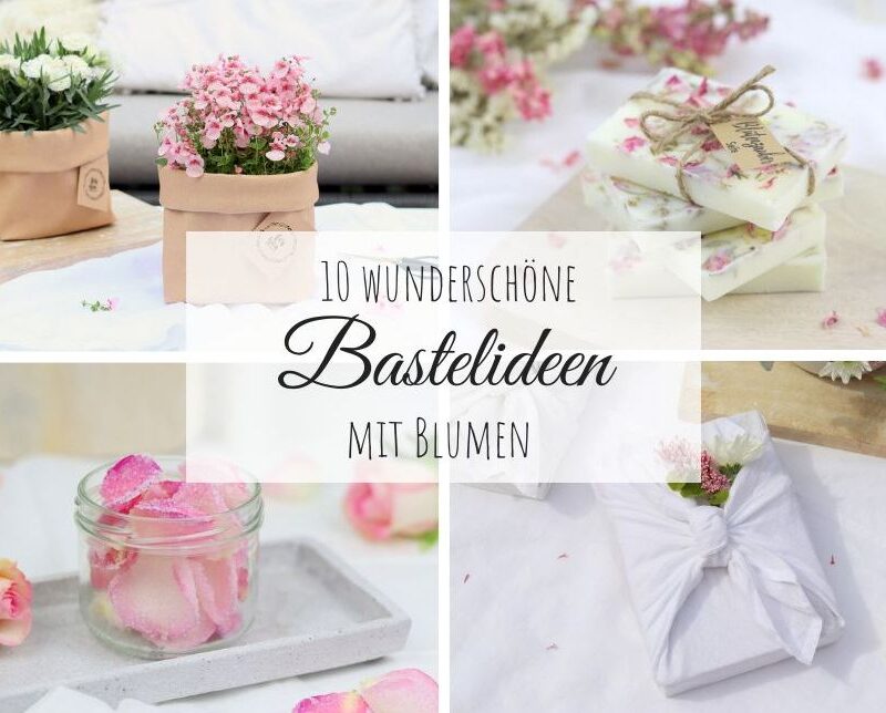DIY Anleitung - 10 wunderschoene Bastelideen mit oder aus Blumen für das ganze Jahr (1)