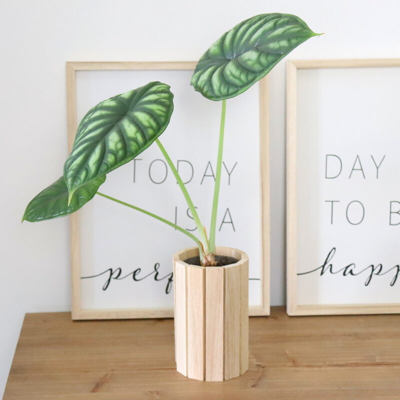 DIY - selbstgemachte Blumentöpfe aus Klötzchen