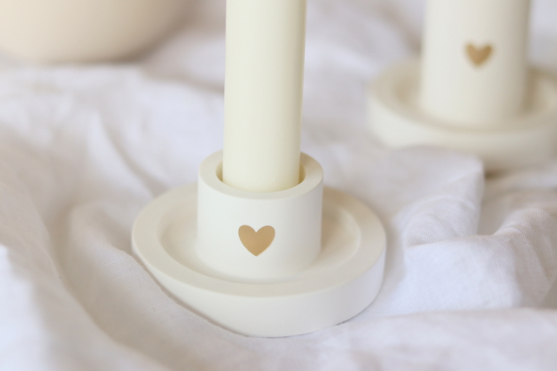 DIY Anleitung - Kerzenhalter aus Raysin mit Herz einfach selber machen