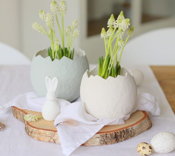 DIY Anleitung - einfache Osternester aus Toilettenpapier und Wasser selber machen