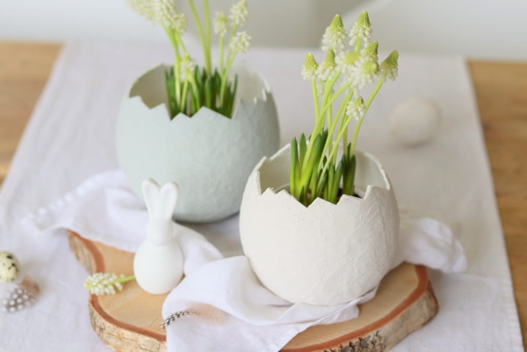 DIY - Osternester aus Toilettenpapier und Wasser selbermachen