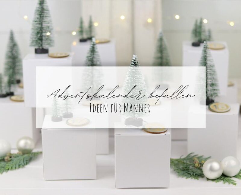 Adventskalender befüllen Ideen für Männer Erwachsene. Hier findet ihr super schöne Geschenkideen zu Weihnachten.