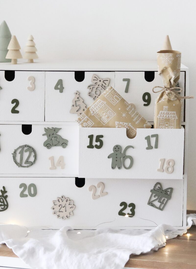 DIY Adventskalender aus der IKEA MOPPE Mini Kommode – einfach selbstgemacht